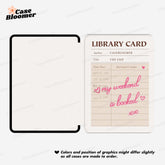 My Weekend is Booked Library Card Guest Check Kindle Case, Kobo Case, Free Personalization